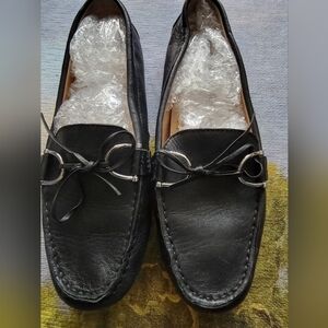Ralph Lauren Black Leather Flats